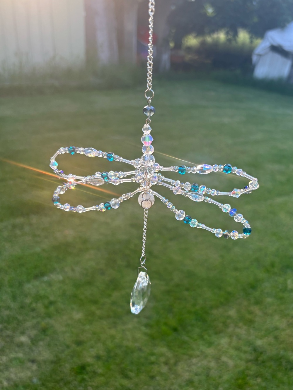 Handmade Dragonfly Suncatcher. - Picture 4 of 13